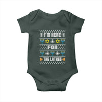 Funny Hanukkah Baby Onesie I'm Here For The Latkes Menorah