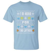 Funny Hanukkah T Shirt I'm Here For The Latkes Menorah - Wonder Print Shop