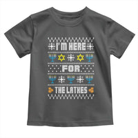 Funny Hanukkah Toddler T Shirt I'm Here For The Latkes Menorah