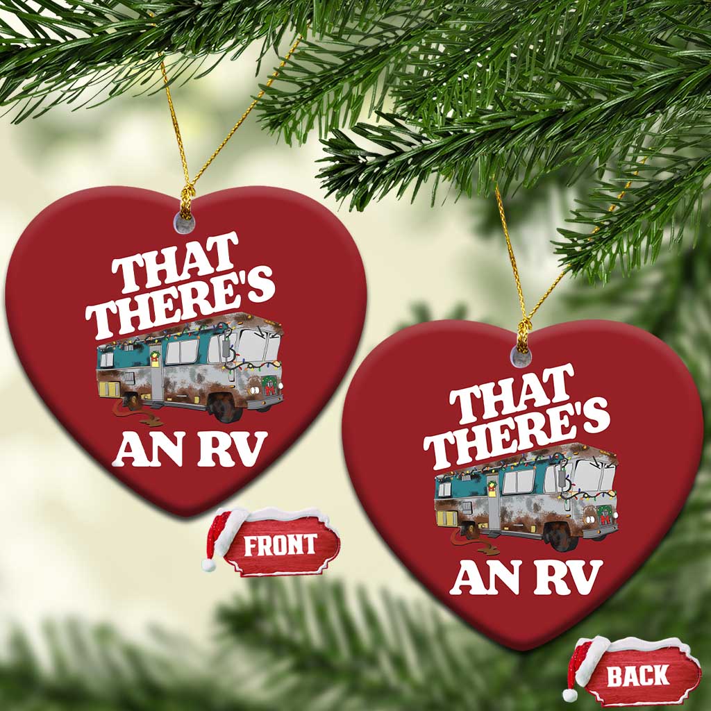 Funny Xmas Movie Christmas Ornament That There's An RV Led Lights Camping Motorhome - Wonder Print Shop