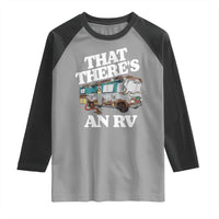 Funny Christmas Movie Raglan Shirt That There's An RV Led Lights Camping Motorhome - Wonder Print Shop