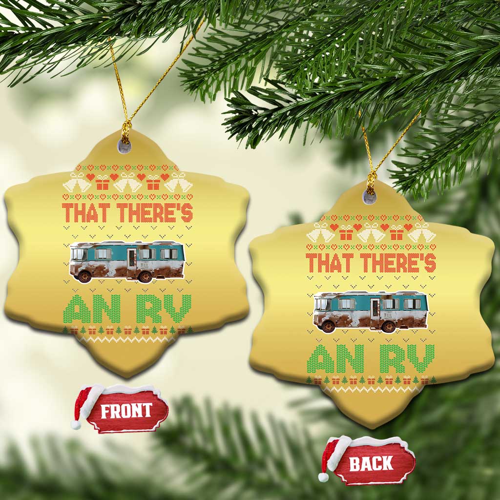 Funny Xmas Movie Christmas Ornament That There's An RV Camping Motorhome Bell - Wonder Print Shop