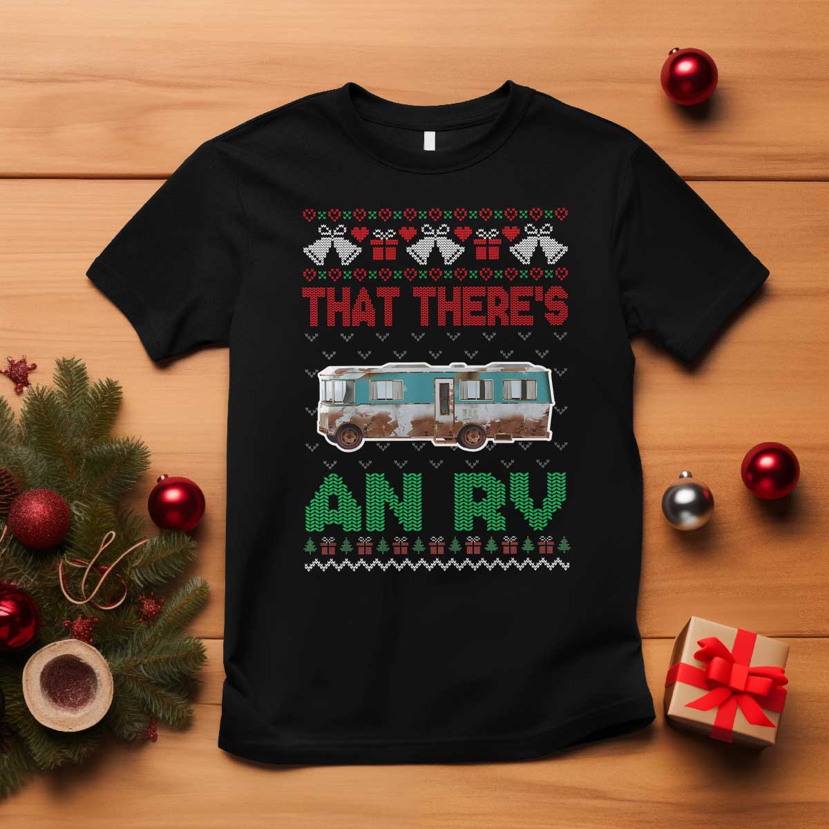 Funny Christmas Movie T Shirt That There's An RV Camping Motorhome Bell - Wonder Print Shop