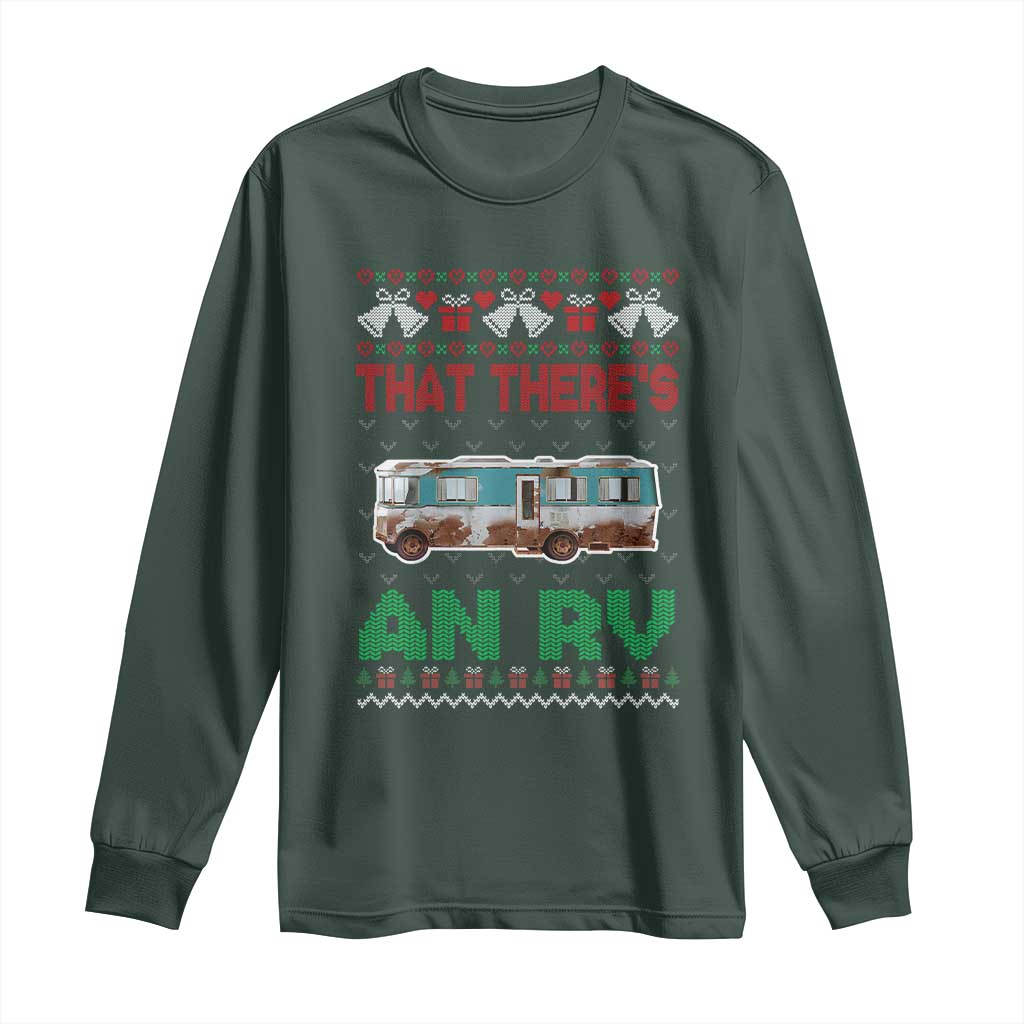 Funny Christmas Movie Long Sleeve Shirt That There's An RV Camping Motorhome Bell