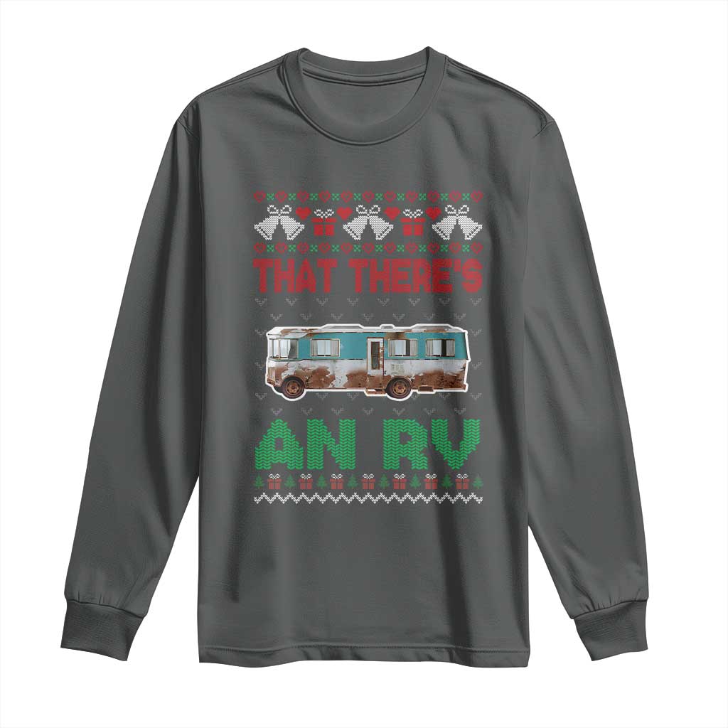 Funny Christmas Movie Long Sleeve Shirt That There's An RV Camping Motorhome Bell
