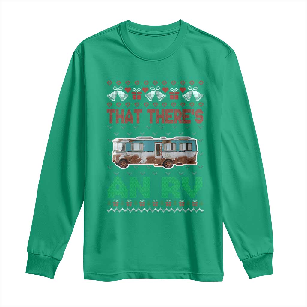 Funny Christmas Movie Long Sleeve Shirt That There's An RV Camping Motorhome Bell