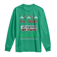 Funny Christmas Movie Long Sleeve Shirt That There's An RV Camping Motorhome Bell