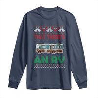 Funny Christmas Movie Long Sleeve Shirt That There's An RV Camping Motorhome Bell