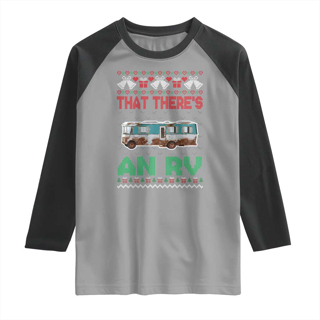 Funny Christmas Movie Raglan Shirt That There's An RV Camping Motorhome Bell - Wonder Print Shop