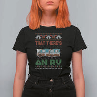 Funny Christmas Movie T Shirt For Women That There's An RV Camping Motorhome Bell - Wonder Print Shop