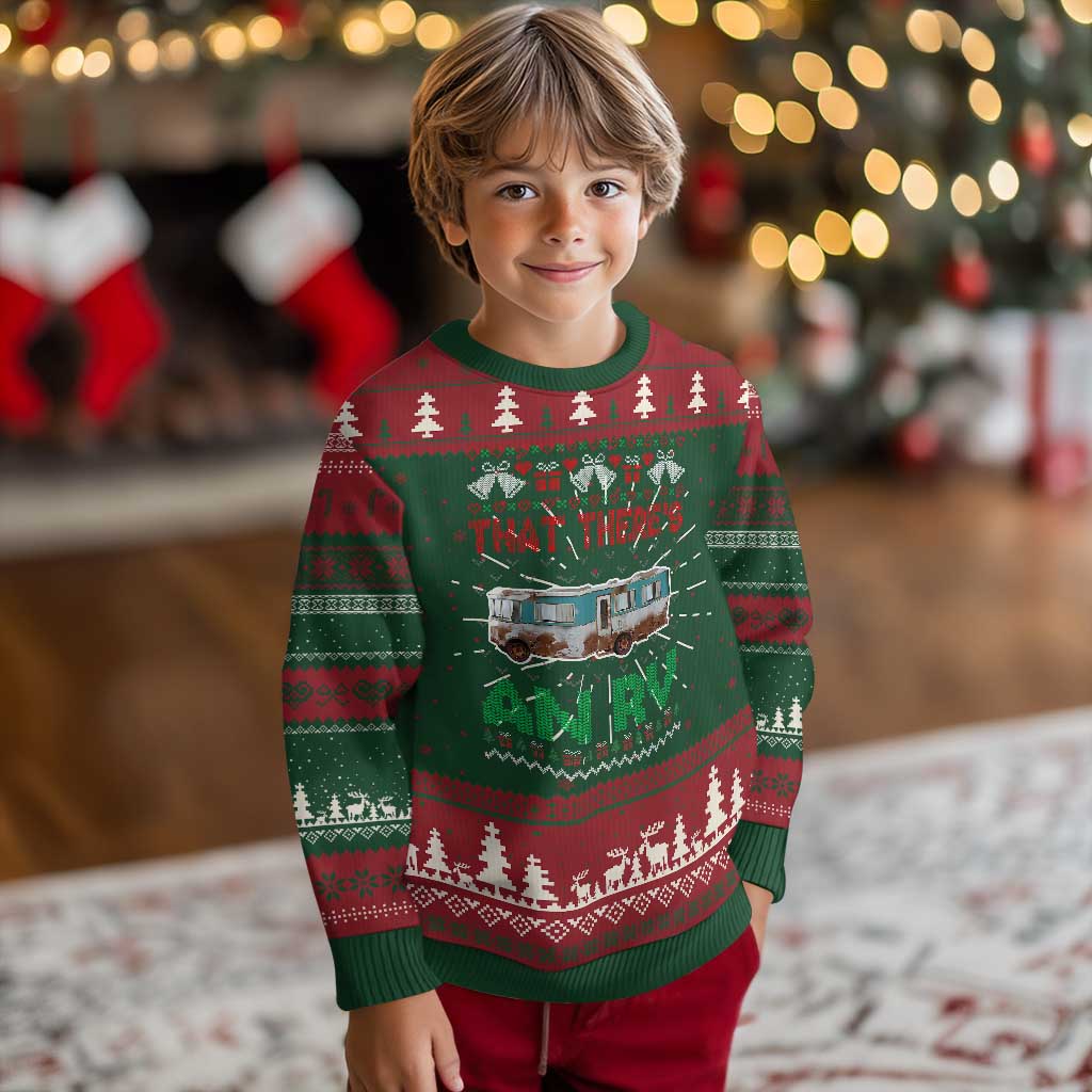 Funny Xmas Movie Ugly Christmas Sweater That There's An RV Camping Motorhome Bell - Wonder Print Shop
