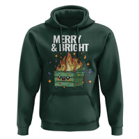 Funny Lil Fire Dumpster Christmas Hoodie Merry And Bright Xmas Led Lights