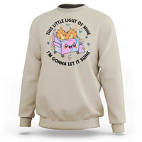 Funny Holo Lil Fire Dumpster Sweatshirt This Little Light Of Mine I'm Gonna Let It Shine - Wonder Print Shop