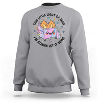 Funny Holo Lil Fire Dumpster Sweatshirt This Little Light Of Mine I'm Gonna Let It Shine - Wonder Print Shop