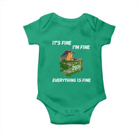 Funny It's Fine I'm Everything Is Fine 2024 Baby Onesie Lil Dumpster Fire