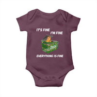 Funny It's Fine I'm Everything Is Fine 2024 Baby Onesie Lil Dumpster Fire