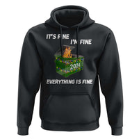 Funny It's Fine I'm Everything Is Fine 2024 Christmas Hoodie Lil Dumpster Fire