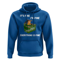Funny It's Fine I'm Everything Is Fine 2024 Christmas Hoodie Lil Dumpster Fire