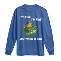 Funny It's Fine I'm Everything Is Fine 2024 Long Sleeve Shirt Lil Dumpster Fire