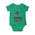 Kwanzaa Saurus Rex Kinara Candles Dinosaur T-rex African Heritage Baby Onesie