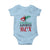 Kwanzaa Saurus Rex Kinara Candles Dinosaur T-rex African Heritage Baby Onesie