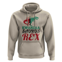 Kwanzaa Saurus Rex Kinara Candles Dinosaur T-rex African Heritage Hoodie