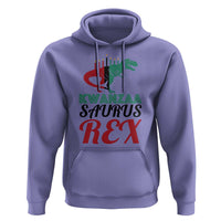 Kwanzaa Saurus Rex Kinara Candles Dinosaur T-rex African Heritage Hoodie