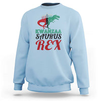Kwanzaa Saurus Rex Kinara Candles Dinosaur T-rex African Heritage Sweatshirt - Wonder Print Shop