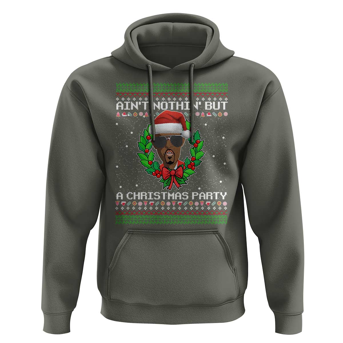 Funny Diddy Ain't Nothin' But A Christmas Party Hoodie