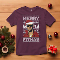Funny Dirty Santa Diddy Merry Fitmas T Shirt - Wonder Print Shop