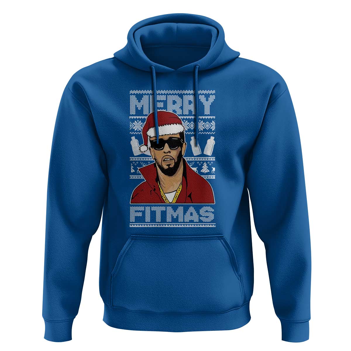 Funny Dirty Santa Diddy Merry Fitmas Hoodie