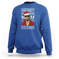 Funny Dirty Santa Diddy Merry Fitmas Sweatshirt - Wonder Print Shop