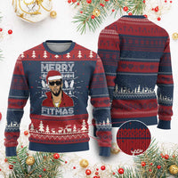 Funny Dirty Santa Diddy Merry Fitmas Ugly Christmas Sweater - Wonder Print Shop