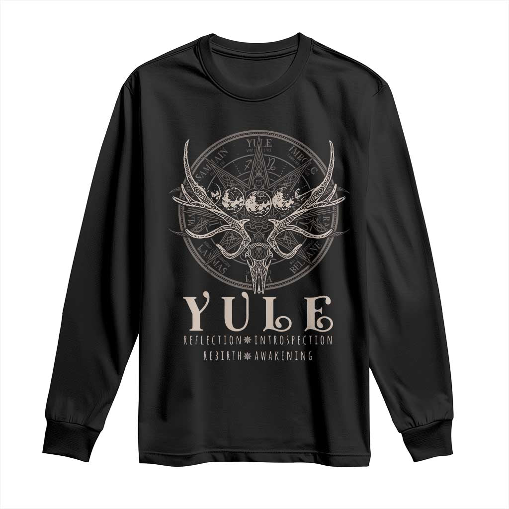 Yule Pagan Long Sleeve Shirt Reflection Instrospection Rebirth Awakening