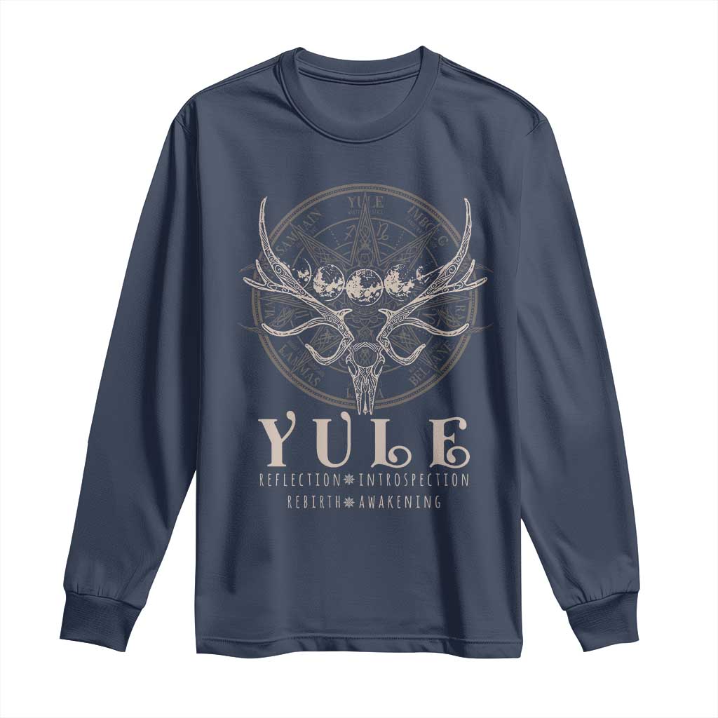 Yule Pagan Long Sleeve Shirt Reflection Instrospection Rebirth Awakening