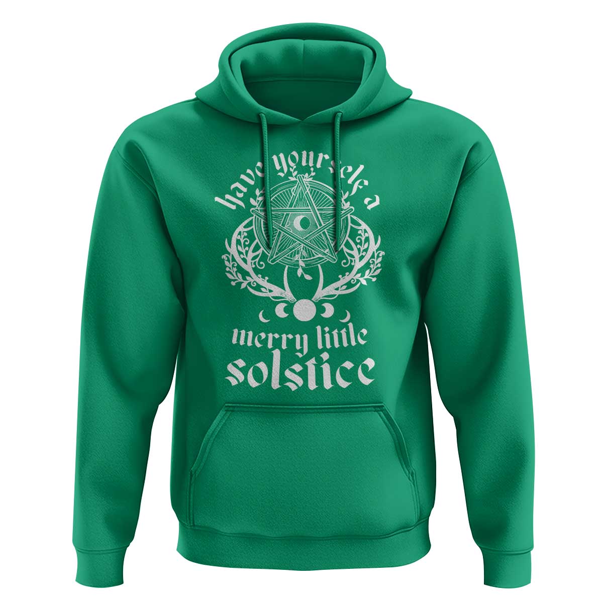 Yule Pagan Hoodie Have Yourself A Merry Little Solstice Vintage Pentagram