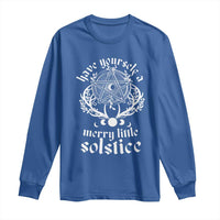 Yule Pagan Long Sleeve Shirt Have Yourself A Merry Little Solstice Vintage Pentagram