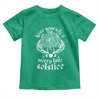 Yule Pagan Toddler T Shirt Have Yourself A Merry Little Solstice Vintage Pentagram