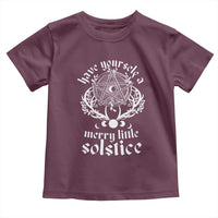 Yule Pagan Toddler T Shirt Have Yourself A Merry Little Solstice Vintage Pentagram