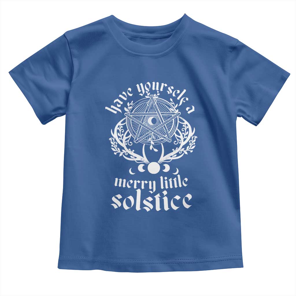 Yule Pagan Toddler T Shirt Have Yourself A Merry Little Solstice Vintage Pentagram