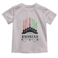 Happy Kwanzaa The 7 Principles African Nguzo Saba Kinara Candles Toddler T Shirt