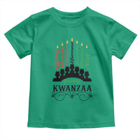 Happy Kwanzaa The 7 Principles African Nguzo Saba Kinara Candles Toddler T Shirt