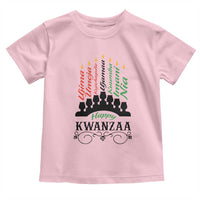 Happy Kwanzaa The 7 Principles African Nguzo Saba Kinara Candles Toddler T Shirt