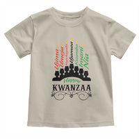 Happy Kwanzaa The 7 Principles African Nguzo Saba Kinara Candles Toddler T Shirt