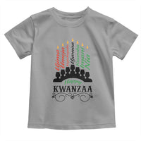 Happy Kwanzaa The 7 Principles African Nguzo Saba Kinara Candles Toddler T Shirt