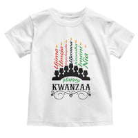 Happy Kwanzaa The 7 Principles African Nguzo Saba Kinara Candles Toddler T Shirt