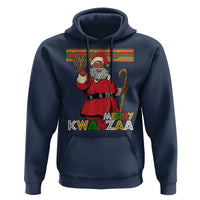 Funny Merry Kwanzaa Christmas Hoodie African American Black Santa Kinara Candles