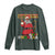 Funny Merry Kwanzaa Christmas Long Sleeve Shirt African American Black Santa Kinara Candles