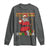 Funny Merry Kwanzaa Christmas Long Sleeve Shirt African American Black Santa Kinara Candles