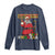 Funny Merry Kwanzaa Christmas Long Sleeve Shirt African American Black Santa Kinara Candles